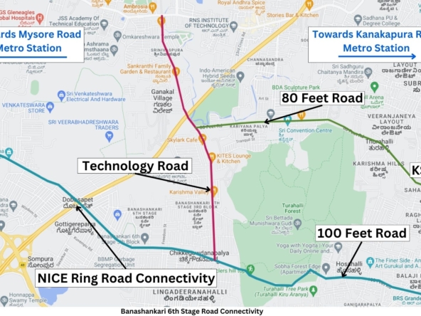 Banashankari 6th stage road connectivity